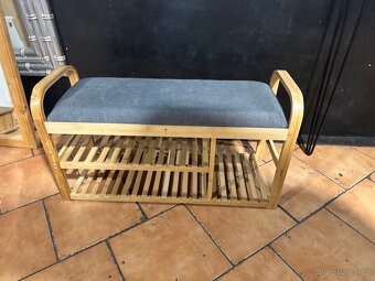 NOVÁ Hezká lavička-botník se sedákem - 2