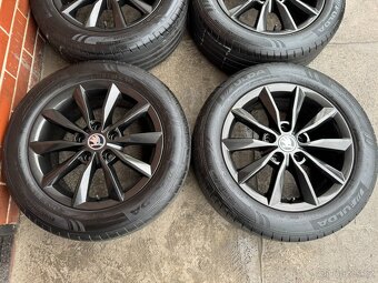 TOP Alu 16" 5x112, škoda MINORIS BLACK, letní pneu 90%, O3 - 2