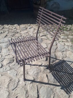 Zahradní lavička židle - 2