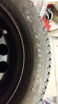 4x kola se zimními pneu 165/70 R14 - 2