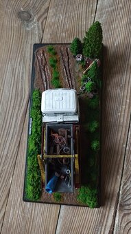 Diorama sběr černé skládky Škoda Liaz 1:43 - 2