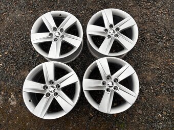 Alu original sada disku Škoda 5x100 7J ET46 R16 - 2