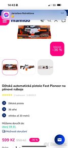 Dětská automatická pistole Fast Pioneer na pěnové náboje - 2