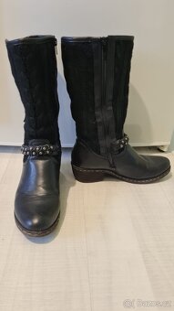 Dámské kozačky černé vel. 39 - 2