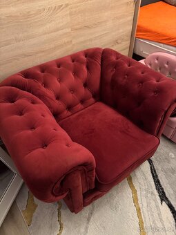 Křeslo styl Chesterfield - 2