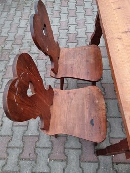 Selský stůl + 3 židle - 2