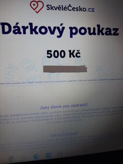 Dárkový poukaz Skvělé Česko 500 Kč, platný do 1.7.2025 - 2