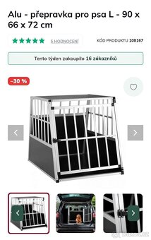 Klec - box - přepravka pro psa do auta - 2