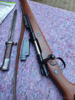 Mauser k98 na plastové kuličky v originál pažbě. - 2