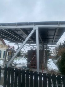 Carport, fotovoltaické panely - 2