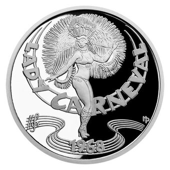 stříbrná medaile Karel Gott - zpěvák proof - 2