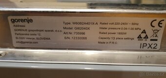 Myčka Gorenje Essential - málo používaná - 2