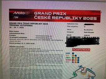 Vstupenky na MotoGP do Brna (2x) - 2