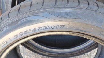 2ks letni pneu Nexen 225/45-17 vzorek 4mm - 2