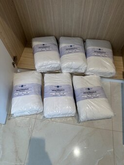 froté prostěradlo 200x200cm bílá NOVÉ - 2