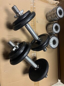 Jednoruční nakládací činky - 2