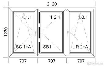Plastová okna (5ks) - 2