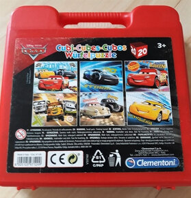 Prodám kostky s motivem Cars 3 v plastovém kufříku - 2