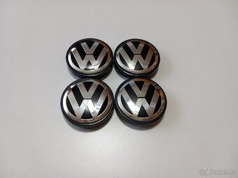 Středové krytky Vw, 56x52mm chrom logo - 2