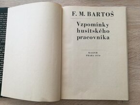 F. M. Bartoš: Vzpomínky husitského pracovníka 1969 - 2