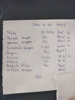 Prodám vojenské oblečeni - 2