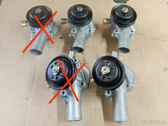 Vodní pumpy po opravě Škoda 105,120,130 - 2
