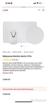 Monitor dechu BABYSENSE 2 PRO pro miminko - 2