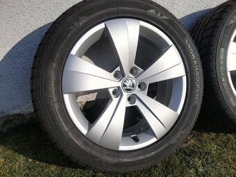 alu Škoda Superb III zimní 215/55/17 zánovní - 2