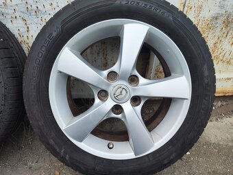 16"letní alu sada 5x114 origo Mazda 3 BK 6 5 205/55 Dunlop - 2