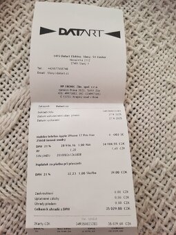 Iphone 17 Pro Max 256 gb Top stav 22 měsicu zaruka - 2