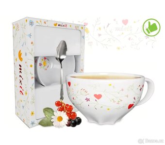 Zamilovaný hrnek / miska s uchem v dárkové krabici - 2