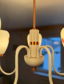 Retro malovaný lustr - 2