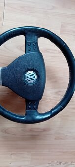 Vw multifunkční volant perforovaná kůže - 2