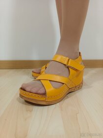 Oranžové sandále Coronni vel. 38 - 2