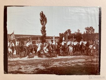 Václav Bartoň - Na svatbě (1906), 4 originálne fotografie - 2