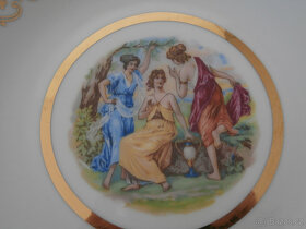 Talíř TŘI GRÁCIE, BOHEMIA Made in Czechoslovakia 22 cm - 2