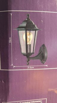 Venkovní nástěnné světlo Lucerna Livarno Home Led , nepoužív - 2