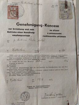 Staré kupní smlouvy + rozhlasová koncese - 2