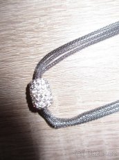 Prodám nový řetízek - chirurgická ocel, přívěsek - swarovski - 2