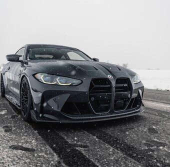 Maska CSL styl - černý lesklý plast vč. ACC BMW M3, M4 - 2
