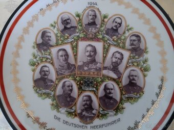 Obří porcelánová mísa - Franz Josef, Wihelm II., Rakousko U - 2