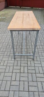 Prodám DUBOVÝ PRACOVNÍ STŮL konstrukce pozink - 2