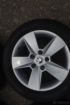 Š.Octavia III+IV- Zánovní 16 orig. Alu disky+ 205/55R16 letn - 2