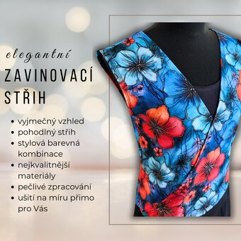 Dámské šaty s pastelovými květy - 2