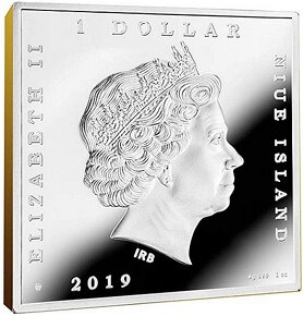 2019 - Niue 1 NZD Whistler's Mother 1 oz - proof super cena - 2
