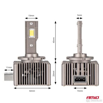 LED žárovky D1S CAN-BUS, 8600LM, 6500K CENA ZA 2 KS - 2