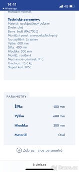 Elektro skříň 600/400/300 - 2