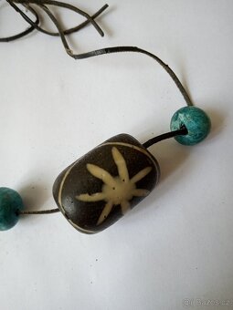Starý indiánský náhrdelník - amulet - 2