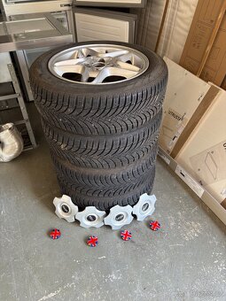 Prodám originální kola mini Cooper 4x100 zimní pneu - 2