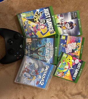 Xbox One+hry+originál ovladač - 2